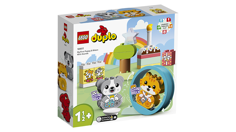 LEGO DUPLO My First Puppy & Kitten with Sounds™ Raceway Set